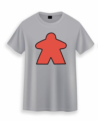 Red Meeple Short Sleeved T-shirt
